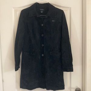 GUESS Suede Duster Coat